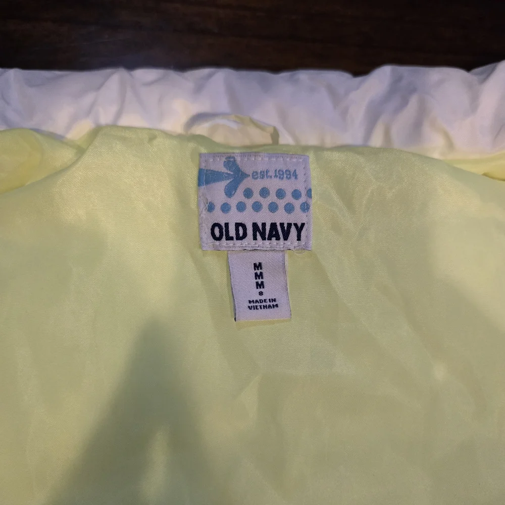 Old Navy Yellow and White Vest